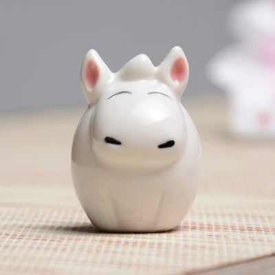 Chinese zodiac porcelain rat, ox, tiger, rabbit, dragon, snake, horse, goat, monkey, rooster, dog pig ruyao porcelain tea pet