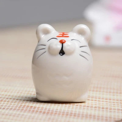 Chinese zodiac porcelain rat, ox, tiger, rabbit, dragon, snake, horse, goat, monkey, rooster, dog pig ruyao porcelain tea pet