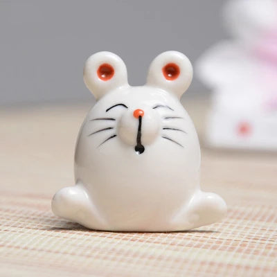 Chinese zodiac porcelain rat, ox, tiger, rabbit, dragon, snake, horse, goat, monkey, rooster, dog pig ruyao porcelain tea pet