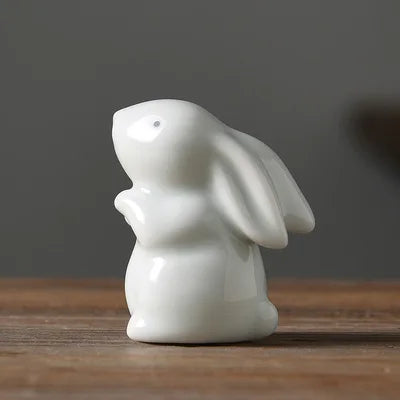 Chinese zodiac rat ox tiger rabbit dragon snake horse goat monkey chicken dog pig ruyao porcelain tea pet elephant giraff China