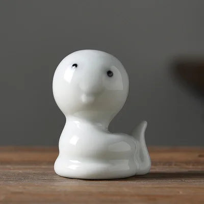Chinese zodiac rat ox tiger rabbit dragon snake horse goat monkey chicken dog pig ruyao porcelain tea pet elephant giraff China