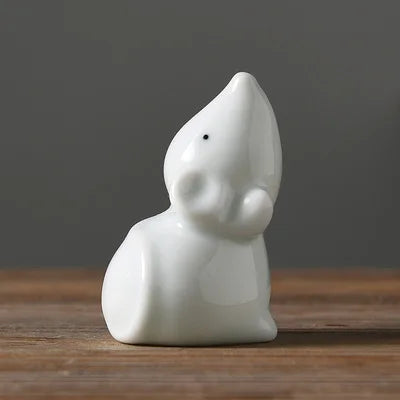 Chinese zodiac rat ox tiger rabbit dragon snake horse goat monkey chicken dog pig ruyao porcelain tea pet elephant giraff China