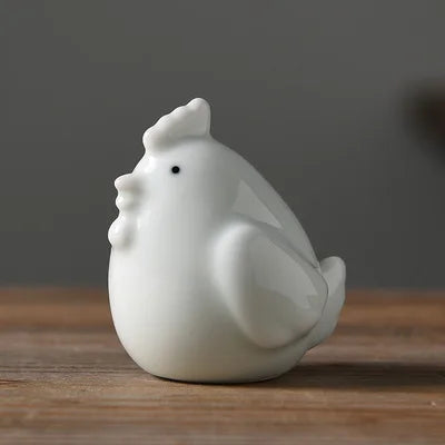 Chinese zodiac rat ox tiger rabbit dragon snake horse goat monkey chicken dog pig ruyao porcelain tea pet elephant giraff China
