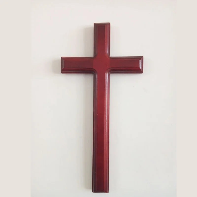 Christian cross handmade solid wood wall hanging Jesus big cross Catholic church wall decoration 31 cm