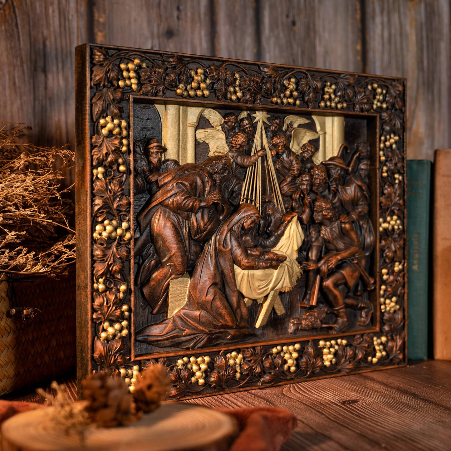 Christmas Nativity Scene Religious Mural Jesus Birth Christmas Baby Jesus' Birth Home Wall Decoration Christmas Gift