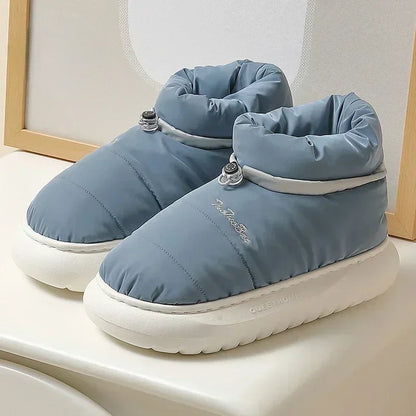 Chunky Women's Snow Boots Warm Down Winter 2023 Waterproof Female Ankle Boot with Fur Non-slip Candy Color Cotton Shoes Woman