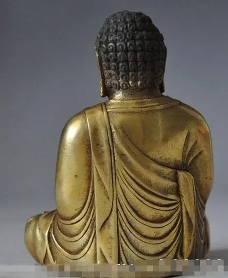 Cina Cina Buddhisme Kuningan Sakyamuni Amitabha Tathagata Patung Buddha