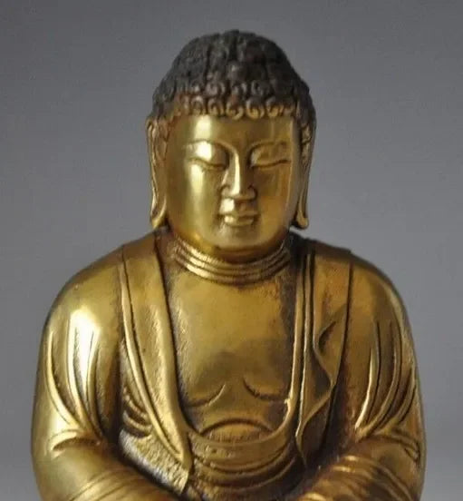 Cina Cina Buddhisme Kuningan Sakyamuni Amitabha Tathagata Patung Buddha