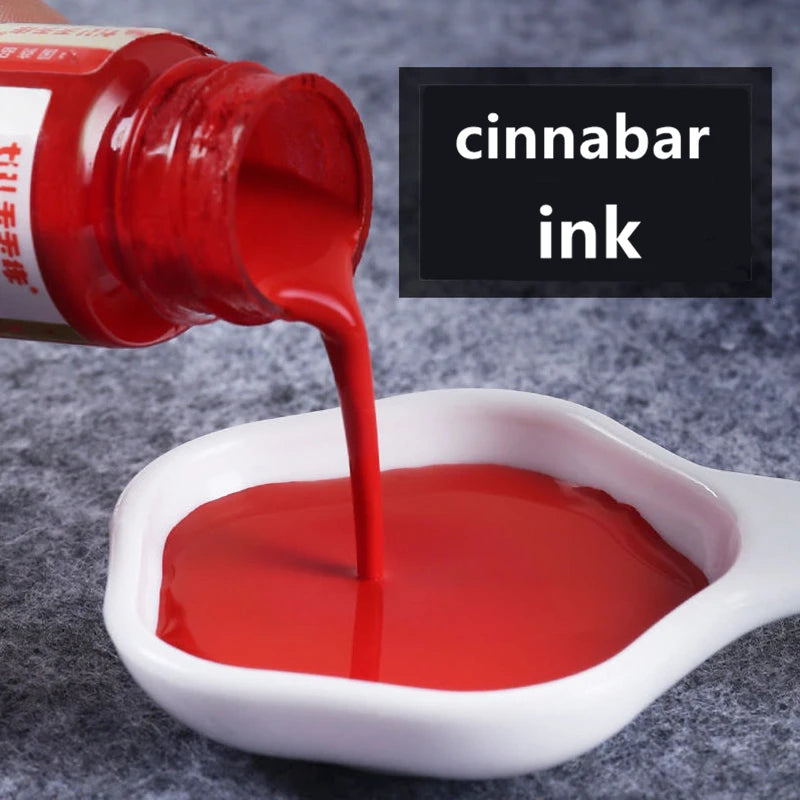 Cinnabar Ink Red Ink For Handwriting Calligraphy Artistic Creation Stamp Writing Taoist Talisman Yellow Paper Taoist Supplies