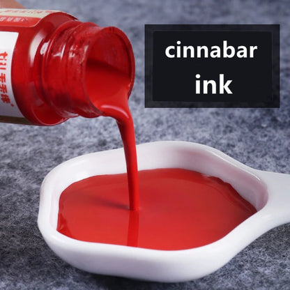 Cinnabar Ink Red Ink For Handwriting Calligraphy Artistic Creation Stamp Writing Taoist Talisman Yellow Paper Taoist Supplies