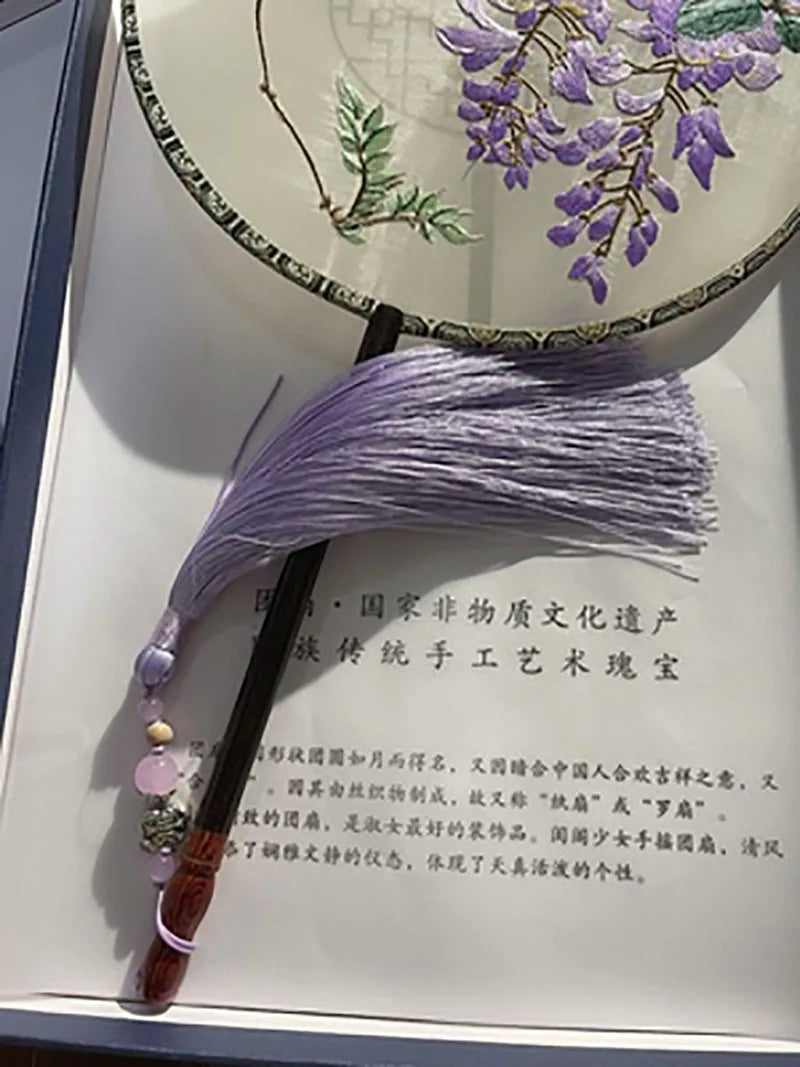 Circular Embroidery Handmade Single Sided Embroidery Tuanfan, Hanfu Qipao, Walking Show Hand, Accompanying Gift