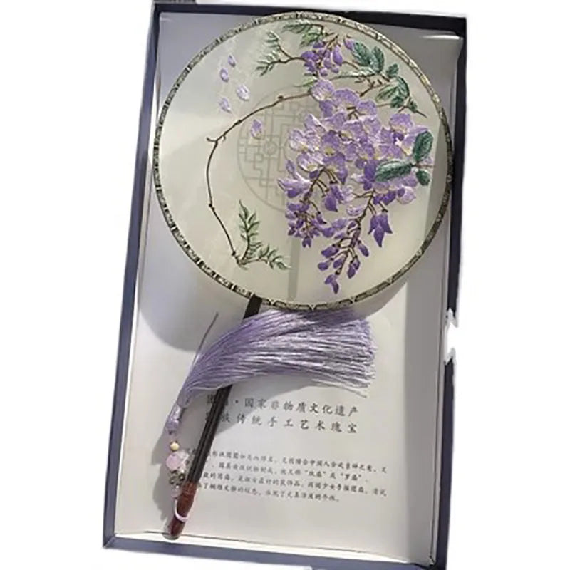 Circular Embroidery Handmade Single Sided Embroidery Tuanfan, Hanfu Qipao, Walking Show Hand, Accompanying Gift