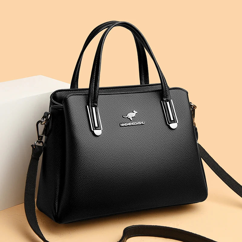 Classic Fashion Large Capacity Ladies Tote Bag High-quality Soft Leather Shoulder Crossbody Bags Designer Brand Women's Handbag