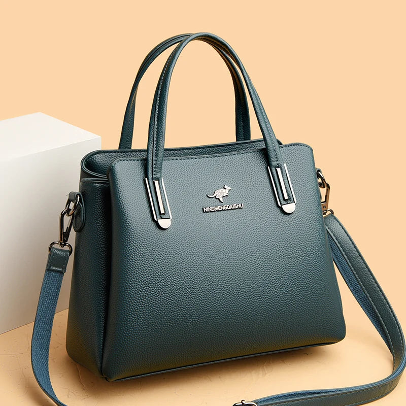 Classic Fashion Large Capacity Ladies Tote Bag High-quality Soft Leather Shoulder Crossbody Bags Designer Brand Women's Handbag