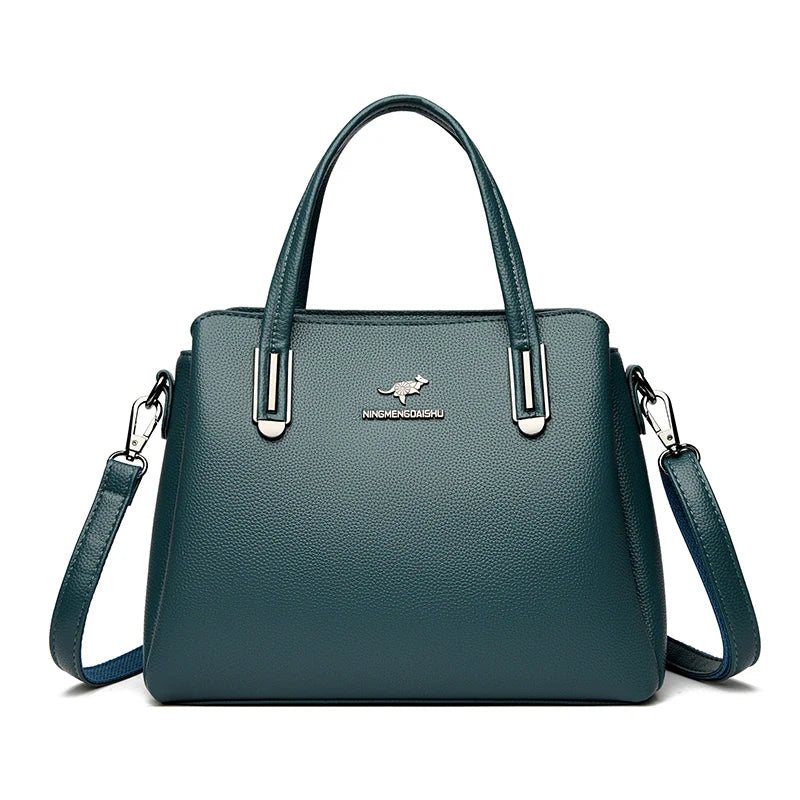 Classic Fashion Large Capacity Ladies Tote Bag High-quality Soft Leather Shoulder Crossbody Bags Designer Brand Women's Handbag