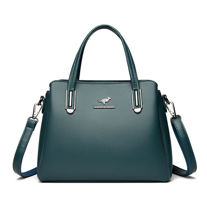 Classic Fashion Large Capacity Ladies Tote Bag High-quality Soft Leather Shoulder Crossbody Bags Designer Brand Women's Handbag