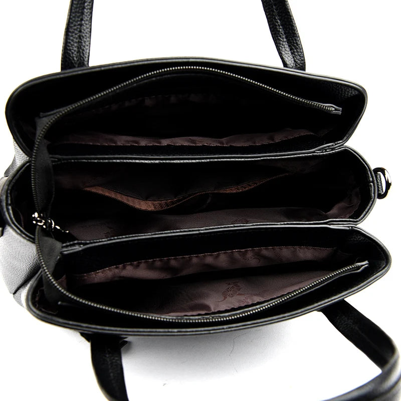 Classic Fashion Large Capacity Ladies Tote Bag High-quality Soft Leather Shoulder Crossbody Bags Designer Brand Women's Handbag