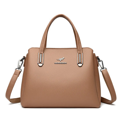 Classic Fashion Large Capacity Ladies Tote Bag High-quality Soft Leather Shoulder Crossbody Bags Designer Brand Women's Handbag