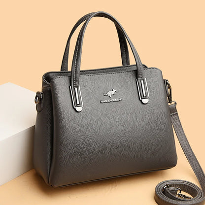 Classic Fashion Large Capacity Ladies Tote Bag High-quality Soft Leather Shoulder Crossbody Bags Designer Brand Women's Handbag
