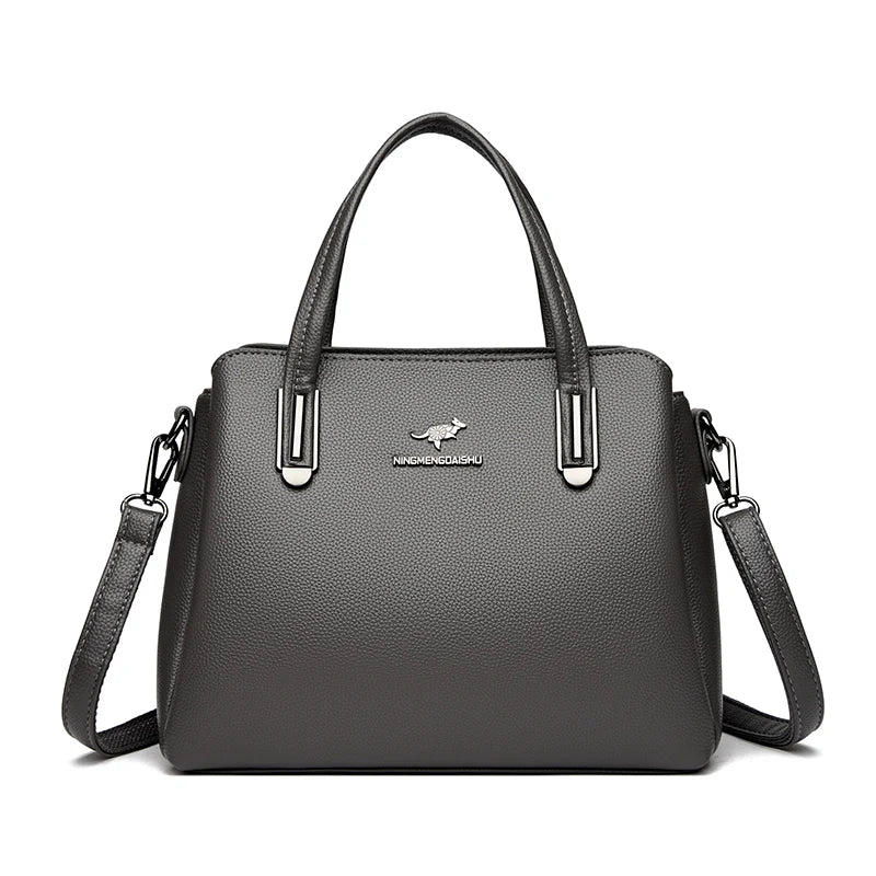 Classic Fashion Large Capacity Ladies Tote Bag High-quality Soft Leather Shoulder Crossbody Bags Designer Brand Women's Handbag