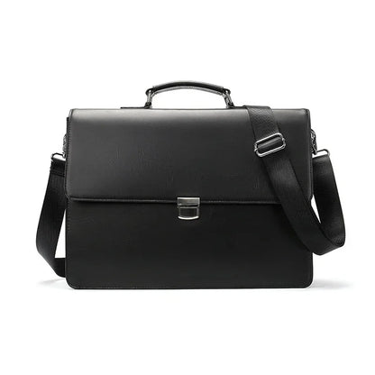 Classic Luxury Men Briefcase Genuine Leather Work Totes Business Handbags Black Red Cowskin Laptop for Layer Doctor Bag