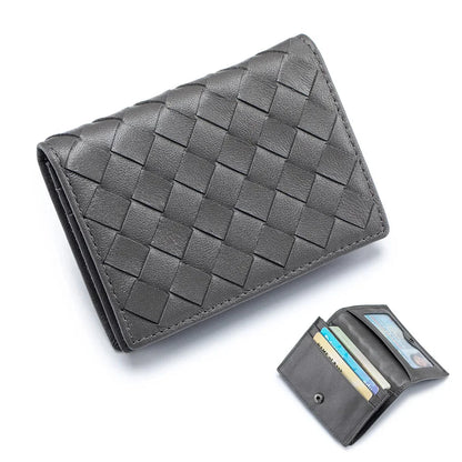 Classic Men's Wallet with Multiple Compartments, Including Cardholder and Coin Purse, Made of High-quality Sheepskin Material