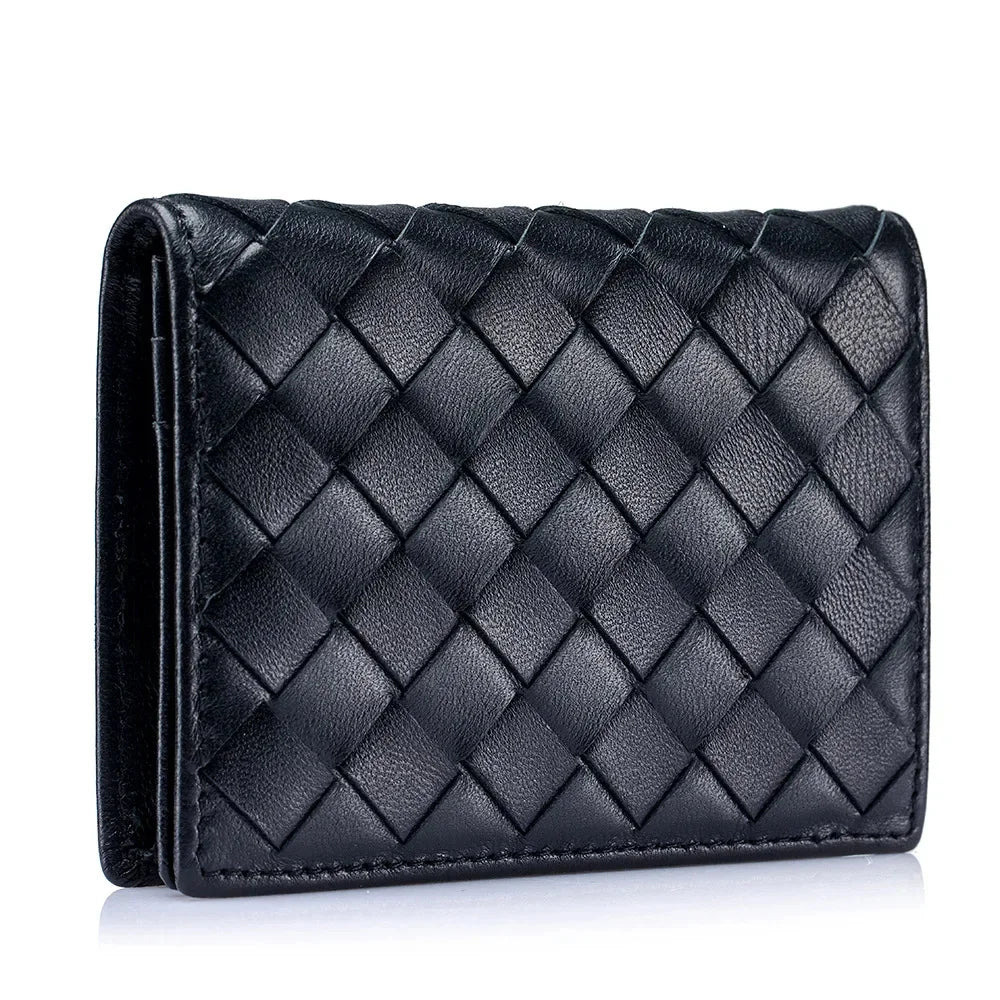 Classic Men's Wallet with Multiple Compartments, Including Cardholder and Coin Purse, Made of High-quality Sheepskin Material