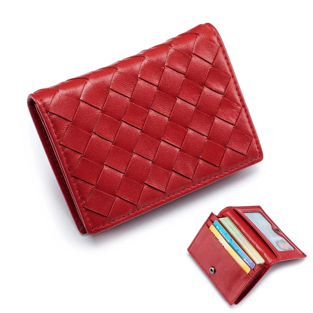 Classic Men's Wallet with Multiple Compartments, Including Cardholder and Coin Purse, Made of High-quality Sheepskin Material