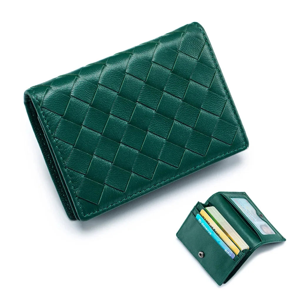 Classic Men's Wallet with Multiple Compartments, Including Cardholder and Coin Purse, Made of High-quality Sheepskin Material