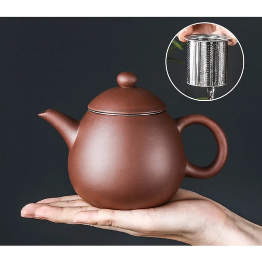 Classic Purple Clay Teapot Handmade Zhu Mud Beauty Kettle Household Filter Tea Sets Custom Chinese Zisha Tea Infuser