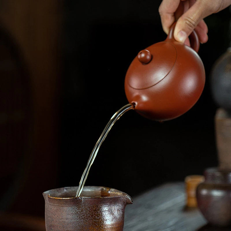 Classic Raw Ore Dahongpao Xishi Tea Pot Yixing Purple Clay Teapots Handmade Filter Beauty Kettle Authentic Zisha Teaware 200ml