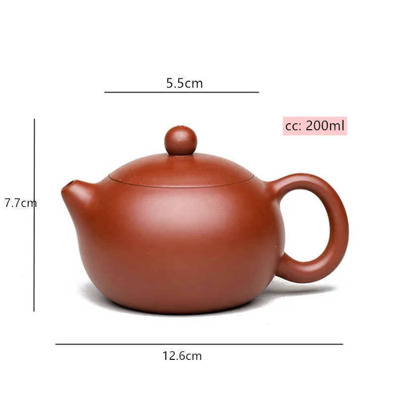 Classic Raw Ore Dahongpao Xishi Tea Pot Yixing Purple Clay Teapots Handmade Filter Beauty Kettle Authentic Zisha Teaware 200ml