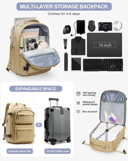 Classic Travel Backpack Men Business Laptop Backpack Women Portable Backpack Large Capacity School Backpack Teenage Gifts Young
