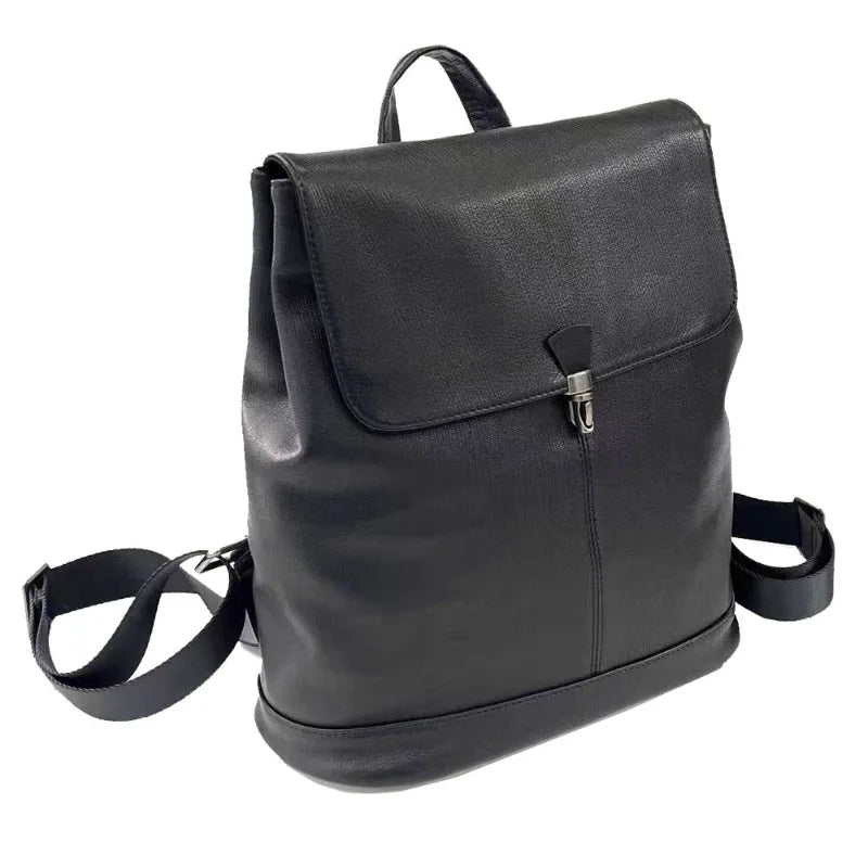 Classic Women Backpack High Quality Soft Genuine Leather Backpacks For Female Fashion Big Travel Shoulder Bag Mochila Bolsas