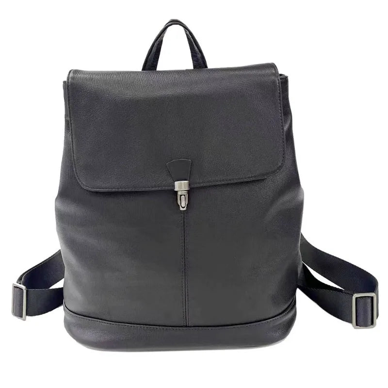 Classic Women Backpack High Quality Soft Genuine Leather Backpacks For Female Fashion Big Travel Shoulder Bag Mochila Bolsas