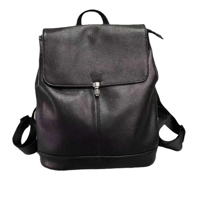 Classic Women Backpack High Quality Soft Genuine Leather Backpacks For Female Fashion Big Travel Shoulder Bag Mochila Bolsas