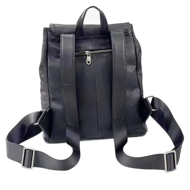 Classic Women Backpack High Quality Soft Genuine Leather Backpacks For Female Fashion Big Travel Shoulder Bag Mochila Bolsas