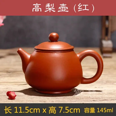Classic Yixing Purple Clay Teapot Handmade Zhu Mud Beauty Kettle Household Filter Tea Sets Custom Chinese Zisha Tea Infuser