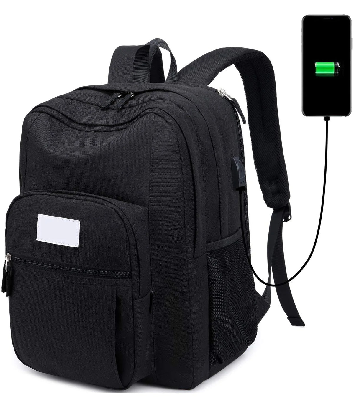 Classical Basic Travel Backpack For School Water Resistant Bookbag