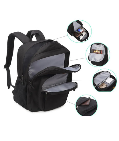Classical Basic Travel Backpack For School Water Resistant Bookbag