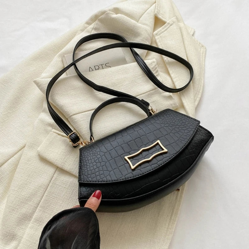 Classical Crocodiles Design Women Tote Bag Fashionable Crocodiles Texture Bag