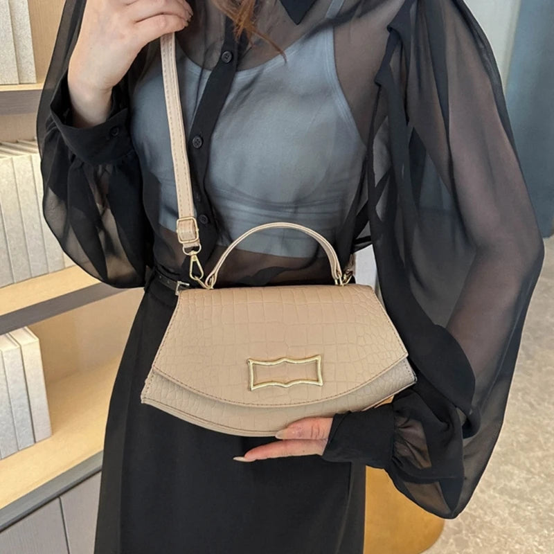 Classical Crocodiles Design Women Tote Bag Fashionable Crocodiles Texture Bag