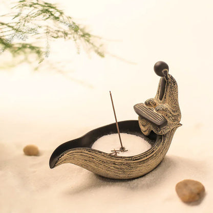Classical decoration Zen Decoration Buddhist mood incense pedestal Sandalwood incense burner