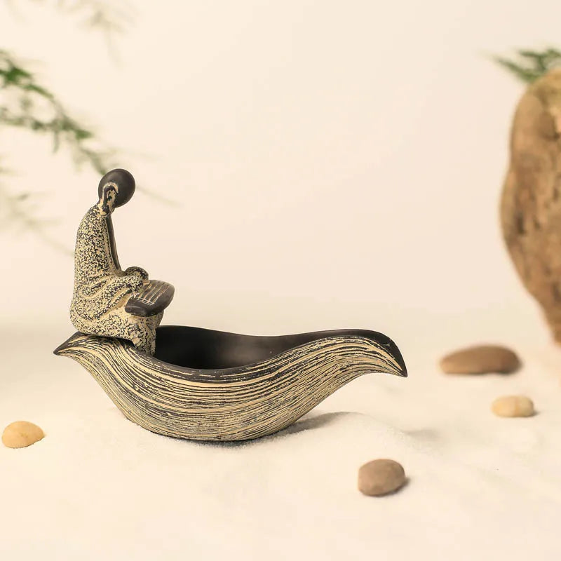 Classical decoration Zen Decoration Buddhist mood incense pedestal Sandalwood incense burner