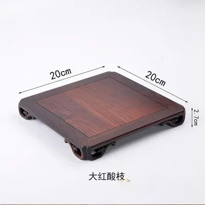 Classical rectangular Rosewood flowerpots, vases, Jade, rare stones, Buddha statues, tea sets,ornaments, solid wood bases