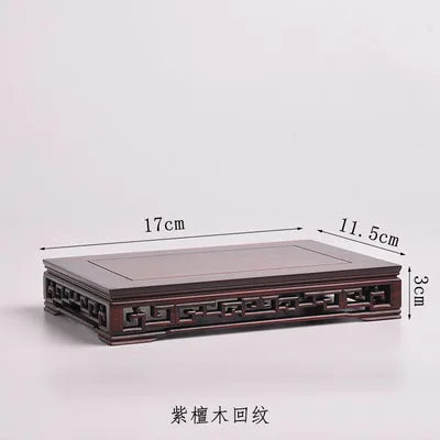 Classical rectangular Rosewood flowerpots, vases, Jade, rare stones, Buddha statues, tea sets,ornaments, solid wood bases