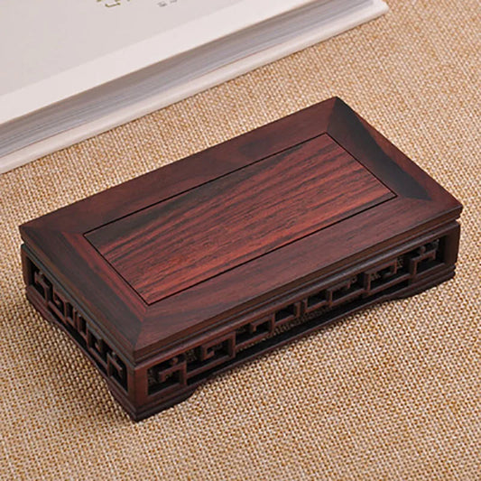 Classical rectangular Rosewood flowerpots, vases, Jade, rare stones, Buddha statues, tea sets,ornaments, solid wood bases