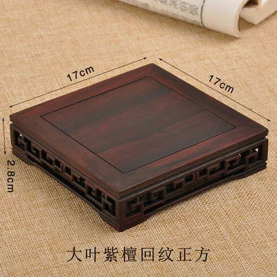 Classical rectangular Rosewood flowerpots, vases, Jade, rare stones, Buddha statues, tea sets,ornaments, solid wood bases