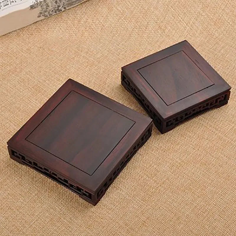 Classical rectangular Rosewood flowerpots, vases, Jade, rare stones, Buddha statues, tea sets,ornaments, solid wood bases