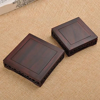 Classical rectangular Rosewood flowerpots, vases, Jade, rare stones, Buddha statues, tea sets,ornaments, solid wood bases